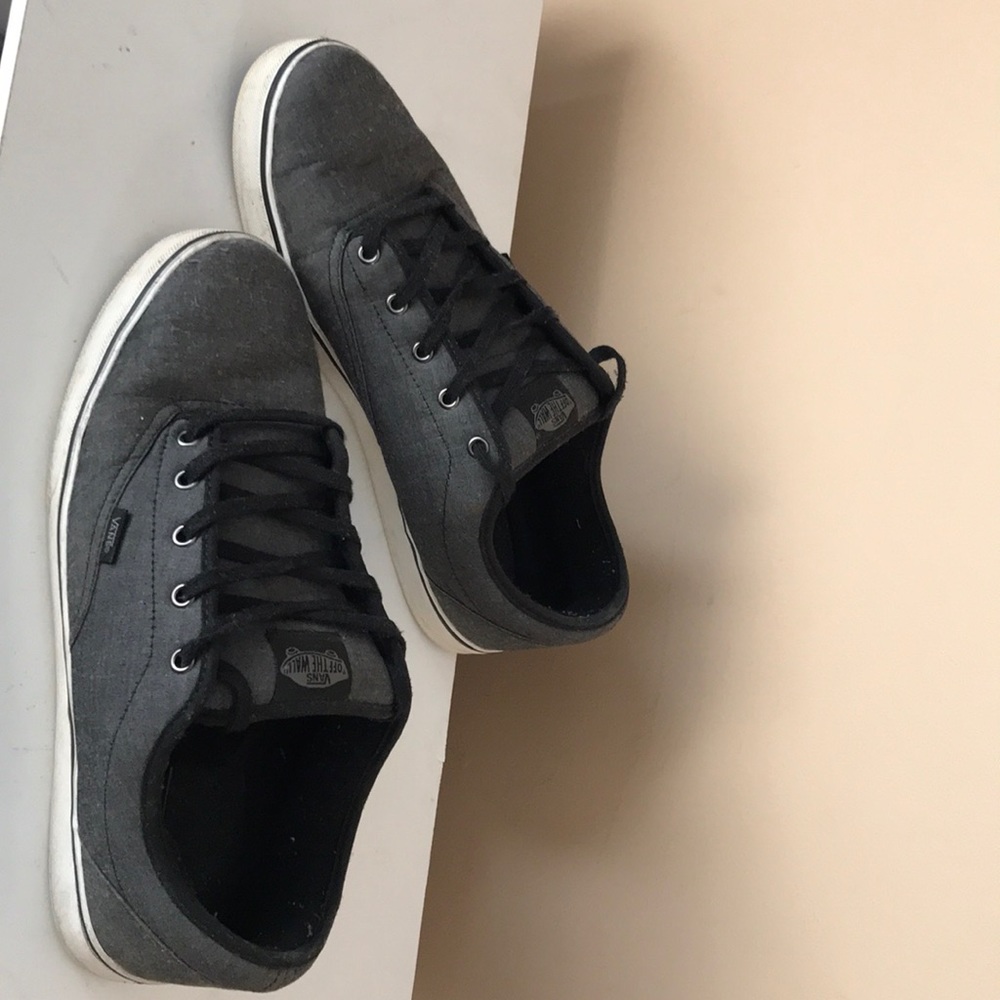 Men’s size 13 charcoal gray Van’s sneakers